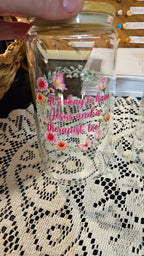 Jesus and Therapist Glass Tumbler ADD ON